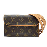 ルイ・ヴィトン LOUIS VUITTON ポシェットフロランティーヌ M51855 ブラウン モノグラムキャンバス レディース ポーチ