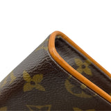 ルイ・ヴィトン LOUIS VUITTON ポシェットフロランティーヌ M51855 ブラウン モノグラムキャンバス レディース ポーチ