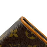 ルイ・ヴィトン LOUIS VUITTON ポシェットフロランティーヌ M51855 ブラウン モノグラムキャンバス レディース ポーチ