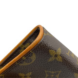 ルイ・ヴィトン LOUIS VUITTON ポシェットフロランティーヌ M51855 ブラウン モノグラムキャンバス レディース ポーチ