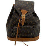 ルイ・ヴィトン LOUIS VUITTON モンスリMM M51136 ブラウン モノグラム レディース リュック・デイパック