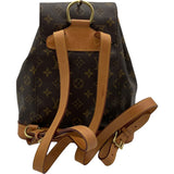 ルイ・ヴィトン LOUIS VUITTON モンスリMM M51136 ブラウン モノグラム レディース リュック・デイパック