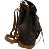 ルイ・ヴィトン LOUIS VUITTON モンスリMM M51136 ブラウン モノグラム レディース リュック・デイパック