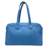 エルメス HERMES ヴィクトリア35 □R刻 ブルーパラダイス トリヨン レディース ハンドバッグ