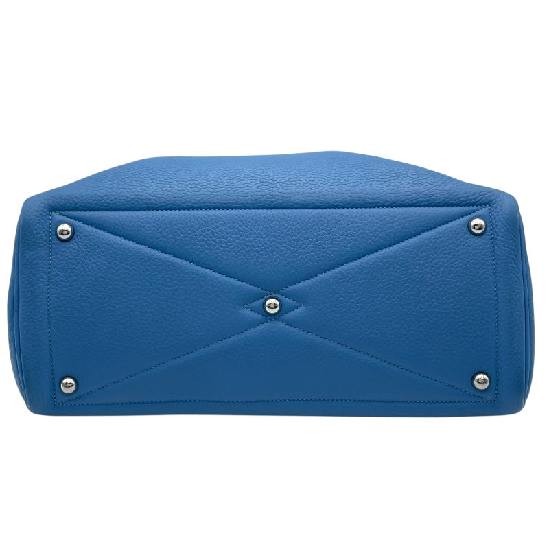 エルメス HERMES ヴィクトリア35 □R刻 ブルーパラダイス トリヨン
