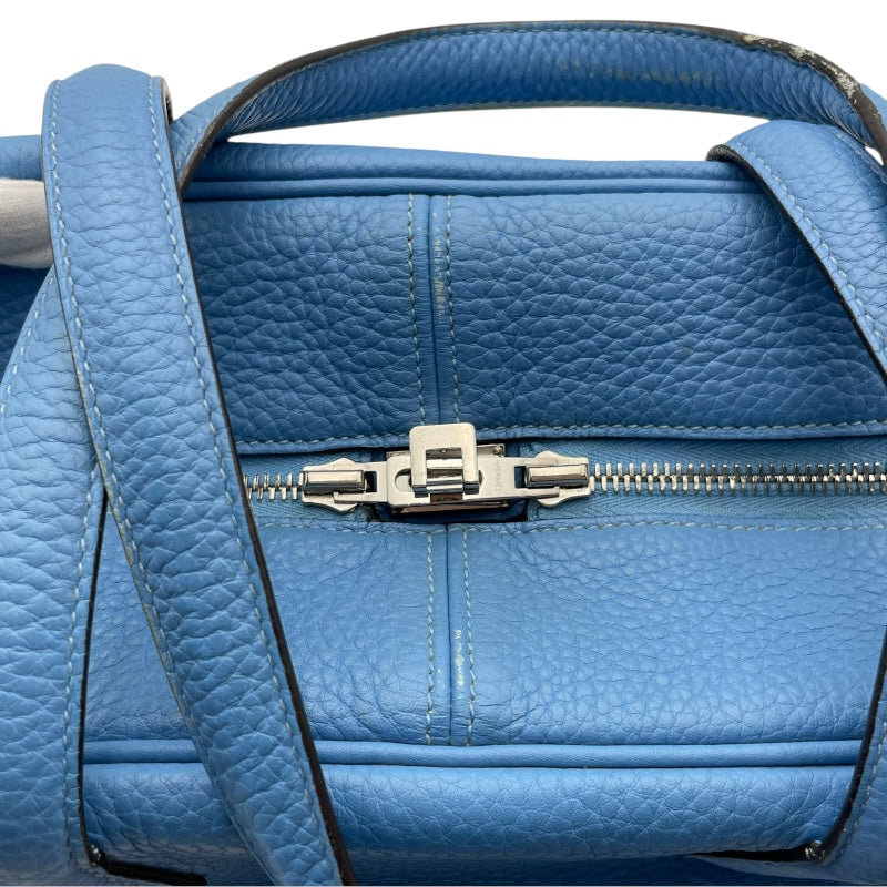 エルメス HERMES ヴィクトリア35 □R刻 ブルーパラダイス トリヨン