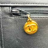 シャネル CHANEL ココマークチェーントート ブラック ゴールド金具 ラム レディース トートバッグ