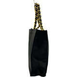 シャネル CHANEL ココマークチェーントート ブラック ゴールド金具 ラム レディース トートバッグ