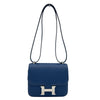 エルメス HERMES コンスタンス3ミニ K刻 ブルータイ SV金具 エプソン レディース ショルダーバッグ