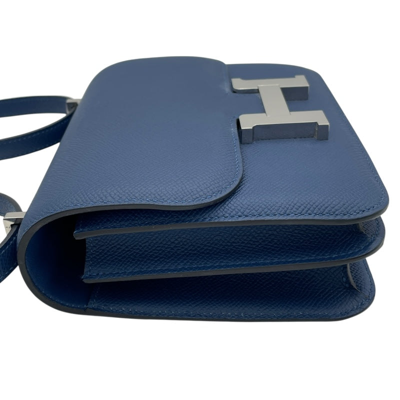 HERMES (エルメス) ショルダーバッグ/コンスタンス23 ブルー エルメス HERMES コンスタンス3ミニ K刻 ブルータイ SV金具 エプソン