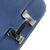 エルメス HERMES コンスタンス3ミニ K刻 ブルータイ SV金具 エプソン レディース ショルダーバッグ