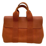 エルメス HERMES ヴァルパラインPM オレンジ SV金具 トワル レディース ハンドバッグ