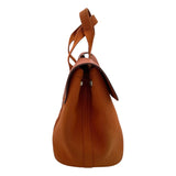 エルメス HERMES ヴァルパラインPM オレンジ SV金具 トワル レディース ハンドバッグ