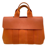エルメス HERMES ヴァルパラインPM オレンジ SV金具 トワル レディース ハンドバッグ