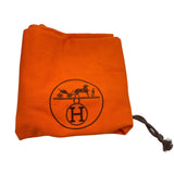 エルメス HERMES ヴァルパラインPM オレンジ SV金具 トワル レディース ハンドバッグ