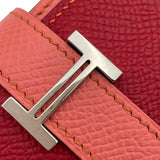 エルメス HERMES ベアンスフレ ヴェルソ □Q刻 ルージュカザック・フラミンゴ SV金具 エプソン レディース 二つ折り財布