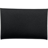 エルメス HERMES カルヴィ W刻 ブラック SV金具 エプソン メンズ カードケース