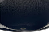 エルメス HERMES カルヴィ W刻 ブラック SV金具 エプソン メンズ カードケース