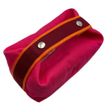 エルメス HERMES ブリッドアブラックPM ピンク SV金具 トワル レディース ポーチ