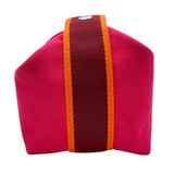 エルメス HERMES ブリッドアブラックPM ピンク SV金具 トワル レディース ポーチ