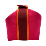 エルメス HERMES ブリッドアブラックPM ピンク SV金具 トワル レディース ポーチ