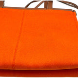 ロエベ LOEWE クッショントートバッグ オレンジ リネン・キャンバス レディース トートバッグ