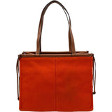 ロエベ LOEWE クッショントートバッグ オレンジ リネン・キャンバス レディース トートバッグ