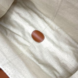 ロエベ LOEWE クッショントートバッグ オレンジ リネン・キャンバス レディース トートバッグ