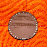 ロエベ LOEWE クッショントートバッグ オレンジ リネン・キャンバス レディース トートバッグ