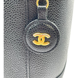 シャネル CHANEL バニティ A01998 6番台 ブラック GD金具 キャビア レディース ハンドバッグ