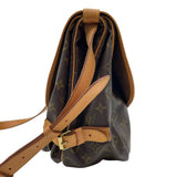 ルイ・ヴィトン LOUIS VUITTON ソミュール35 M42254 ブラウン モノグラムキャンバス レディース ショルダーバッグ