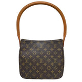ルイ・ヴィトン LOUIS VUITTON ルーピングMM M51146 ブラウン モノグラムキャンバス レディース ショルダーバッグ
