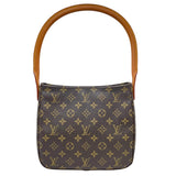 ルイ・ヴィトン LOUIS VUITTON ルーピングMM M51146 ブラウン モノグラムキャンバス レディース ショルダーバッグ
