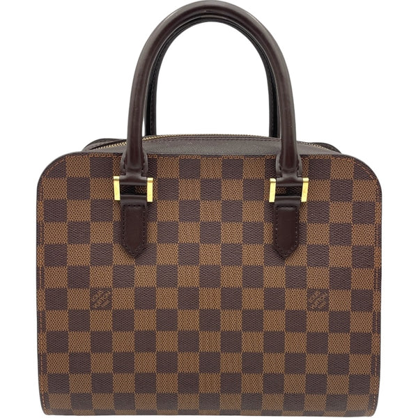 ト*屋様 Louis Vuitton ダークブラウン ハンドバッグ ルイ・ヴィトン LOUIS VUITTON トリアナ N51155 ブラウン ダミエ