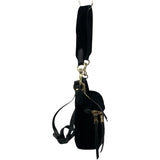 ミュウミュウ miu miu 2WAY ハンドバッグ 5BC033 ブラック GD金具 ベロア レディース ショルダーバッグ