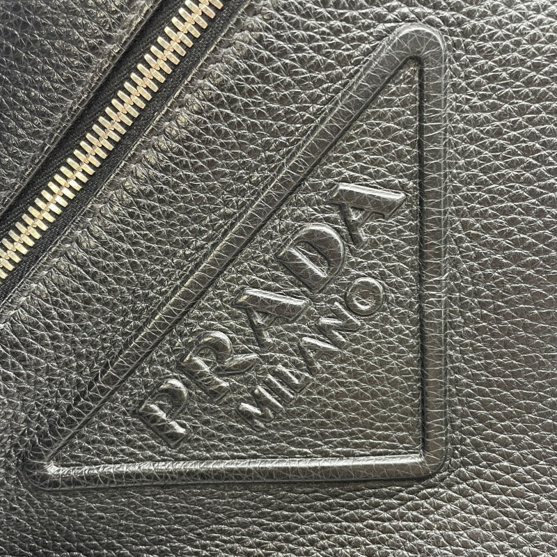 プラダ PRADA ボディバッグ ブラック SV金具 レザー メンズ ボディ
