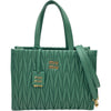 ミュウミュウ miu miu マテラッセ 2WAY バッグ 5BG258 サルビアグリーン ゴールド金具 レザー レディース ハンドバッグ