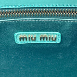 ミュウミュウ miu miu マテラッセ 2WAY バッグ 5BG258 サルビアグリーン ゴールド金具 レザー レディース ハンドバッグ
