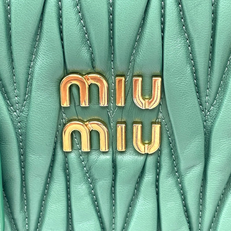 ミュウミュウ miu miu マテラッセ 2WAY バッグ 5BG258 サルビア