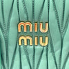 ミュウミュウ miu miu マテラッセ 2WAY バッグ 5BG258 サルビアグリーン ゴールド金具 レザー レディース ハンドバッグ