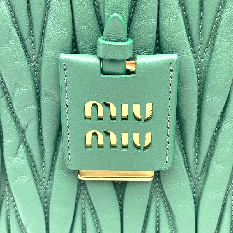 ミュウミュウ miu miu マテラッセ 2WAY バッグ 5BG258 サルビア
