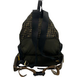 フェンディ FENDI ズッカ柄 バックパックウエストポーチ 7VZ055 ブラウン・カーキ キャンバス・ナイロン メンズ リュック・デイパック