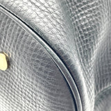 ブルガリ BVLGARI レオーニ ブラック レザー レディース ハンドバッグ