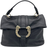 ブルガリ BVLGARI レオーニ ブラック レザー レディース ハンドバッグ