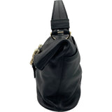 ブルガリ BVLGARI レオーニ ブラック レザー レディース ハンドバッグ