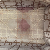 クリスチャン・ディオール Christian Dior レディディオール スモール ホワイト カナージュ・レザー レディース ハンドバッグ