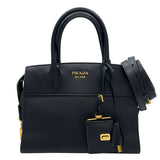 プラダ PRADA 2WAYバッグ 1BA045 ブラック サフィアーノ・カーフ レディース ハンドバッグ