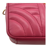 プラダ PRADA ダイアグラム ショルダー 1BH084 ピンク レザー レディース ショルダーバッグ