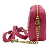 プラダ PRADA ダイアグラム ショルダー 1BH084 ピンク レザー レディース ショルダーバッグ