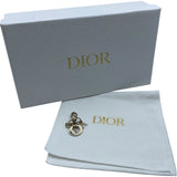 クリスチャン・ディオール Christian Dior カナージュウォレット ブラック GD金具 レザー レディース カードケース